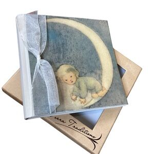 Terra Traditions NEW in box Baby Photo Album with Moon Design